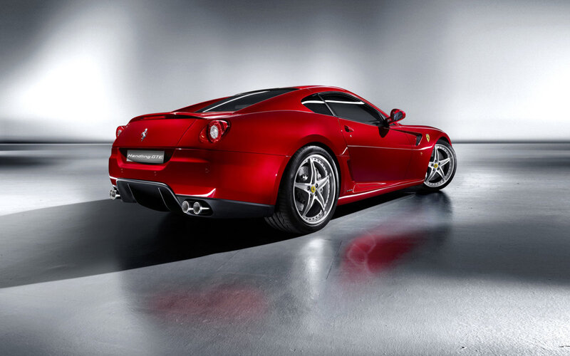 Red Ferrari sports car
