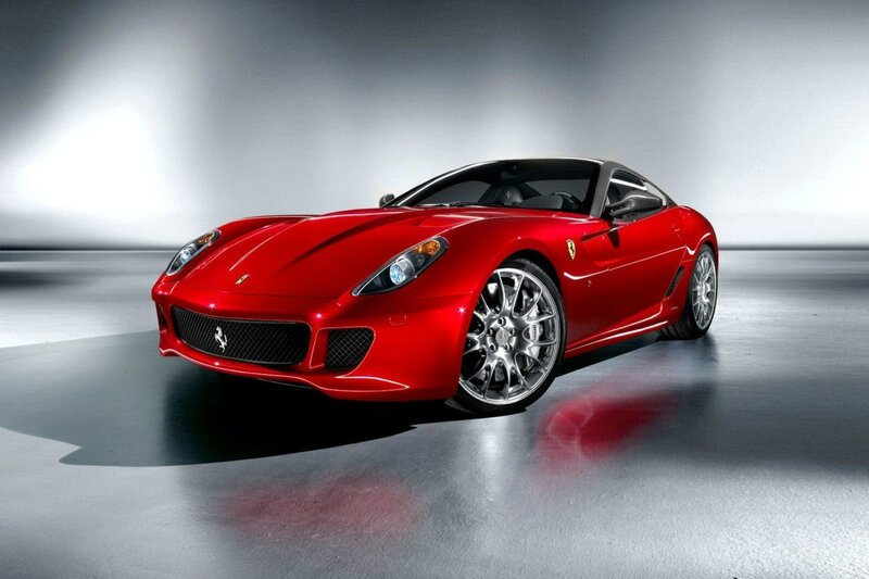 Red Ferrari sports car