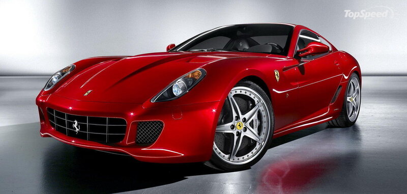 Red Ferrari sports car
