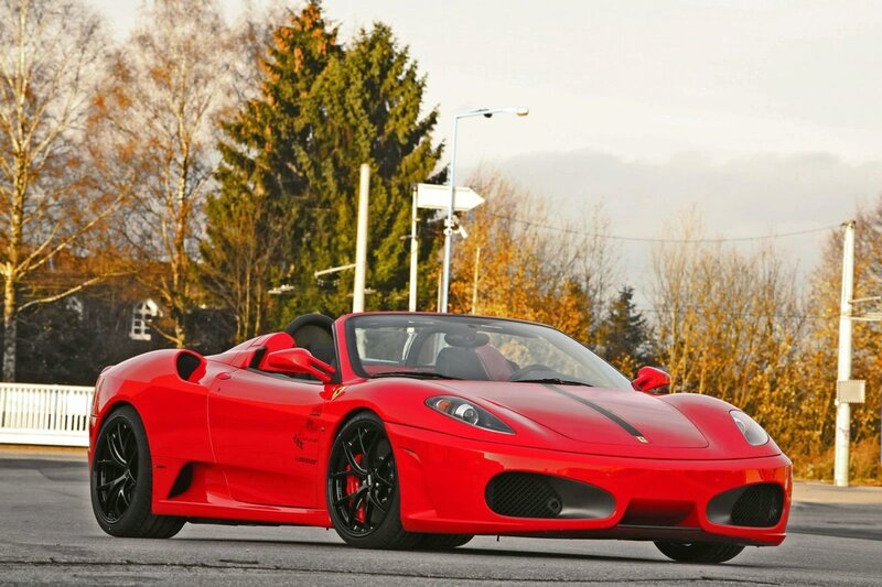 Red Ferrari sports car