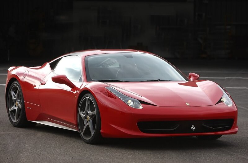 Red Ferrari sports car