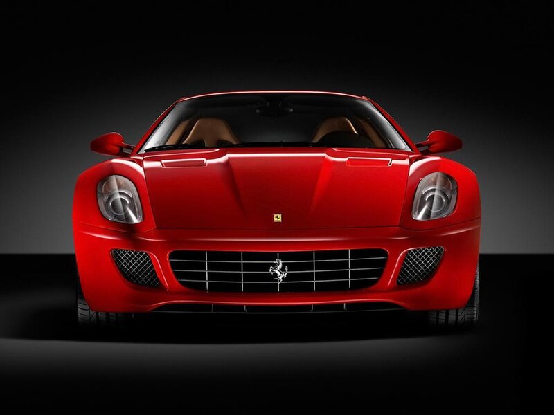 Red Ferrari sports car
