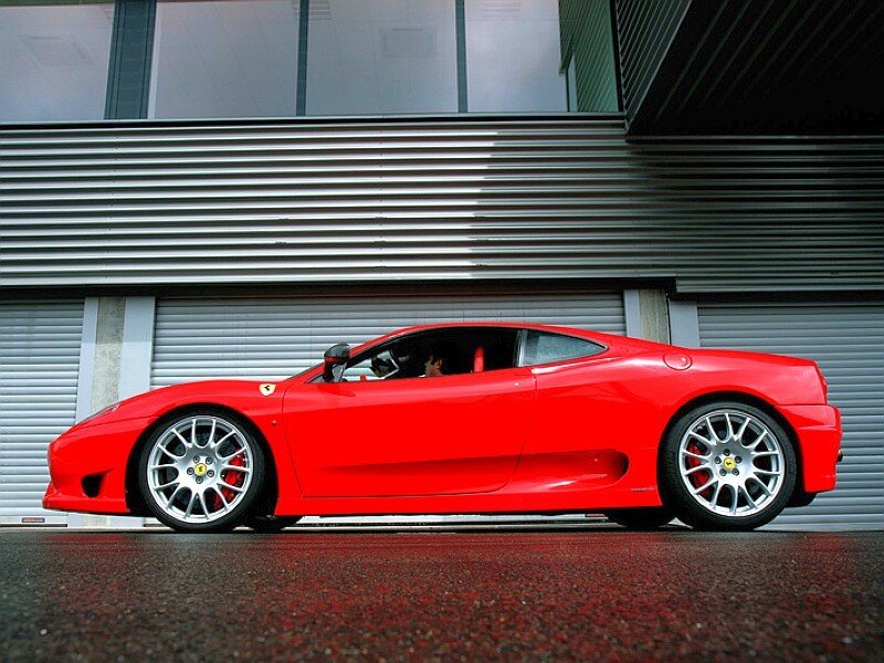 Red Ferrari sports car