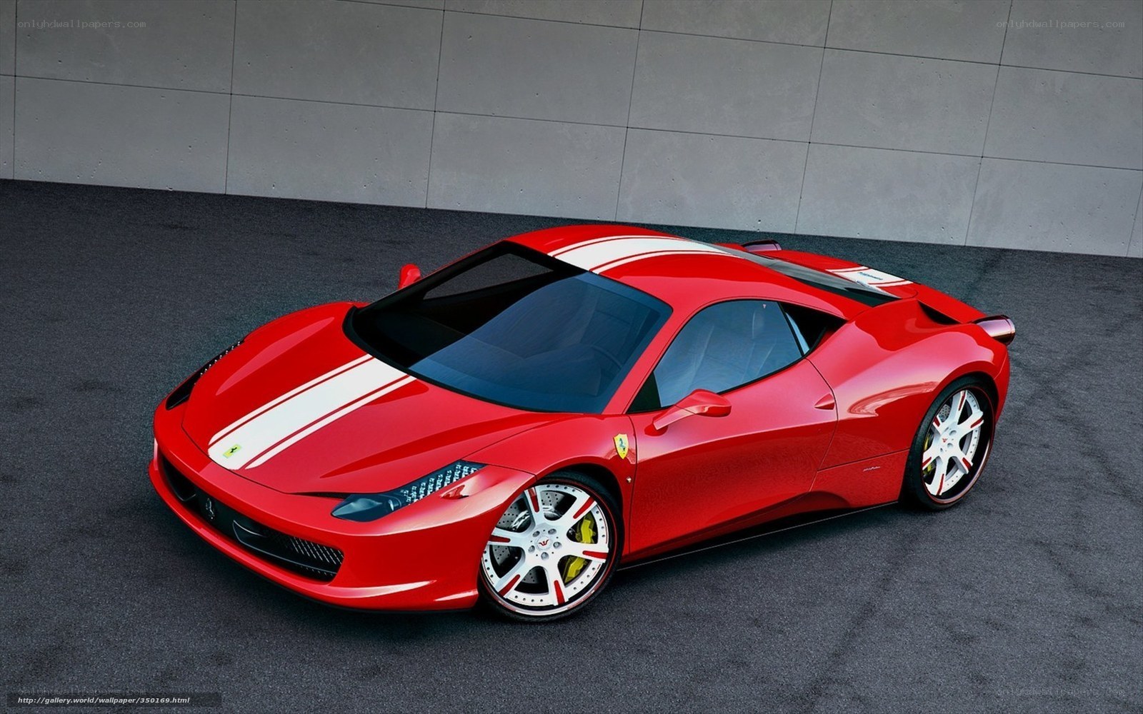 Red Ferrari sports car