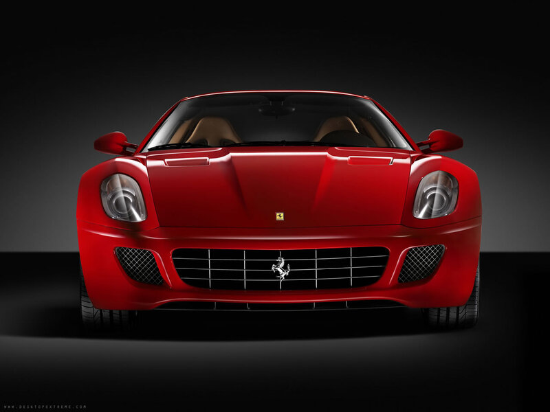 Red Ferrari sports car