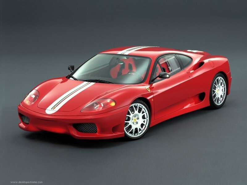 Red Ferrari sports car