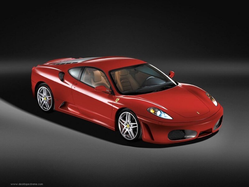 Red Ferrari sports car