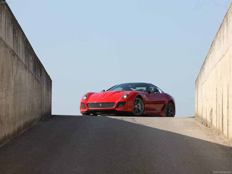 Red Ferrari sports car