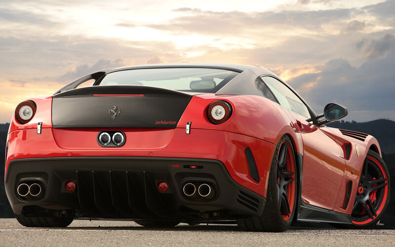 Red Ferrari sports car