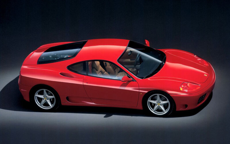 Red Ferrari sports car