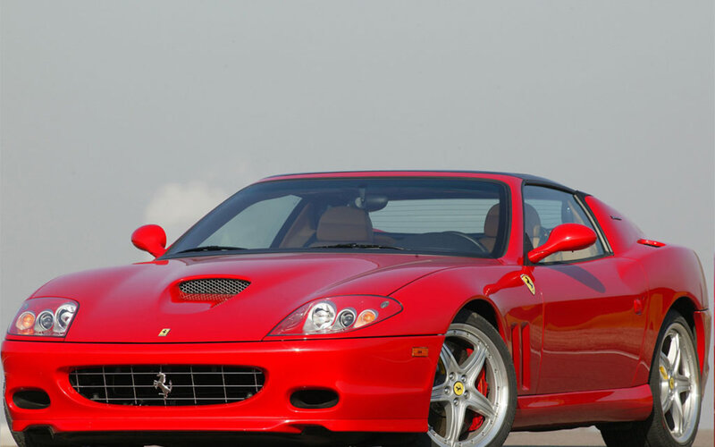 Red Ferrari sports car