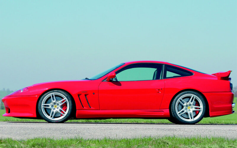 red ferrari sports car