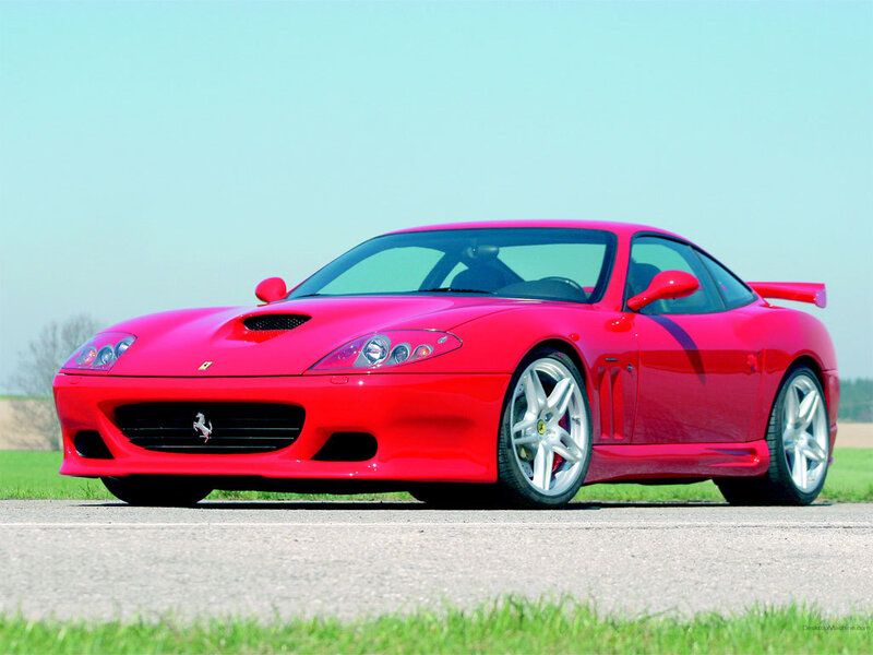 Red Ferrari sports car