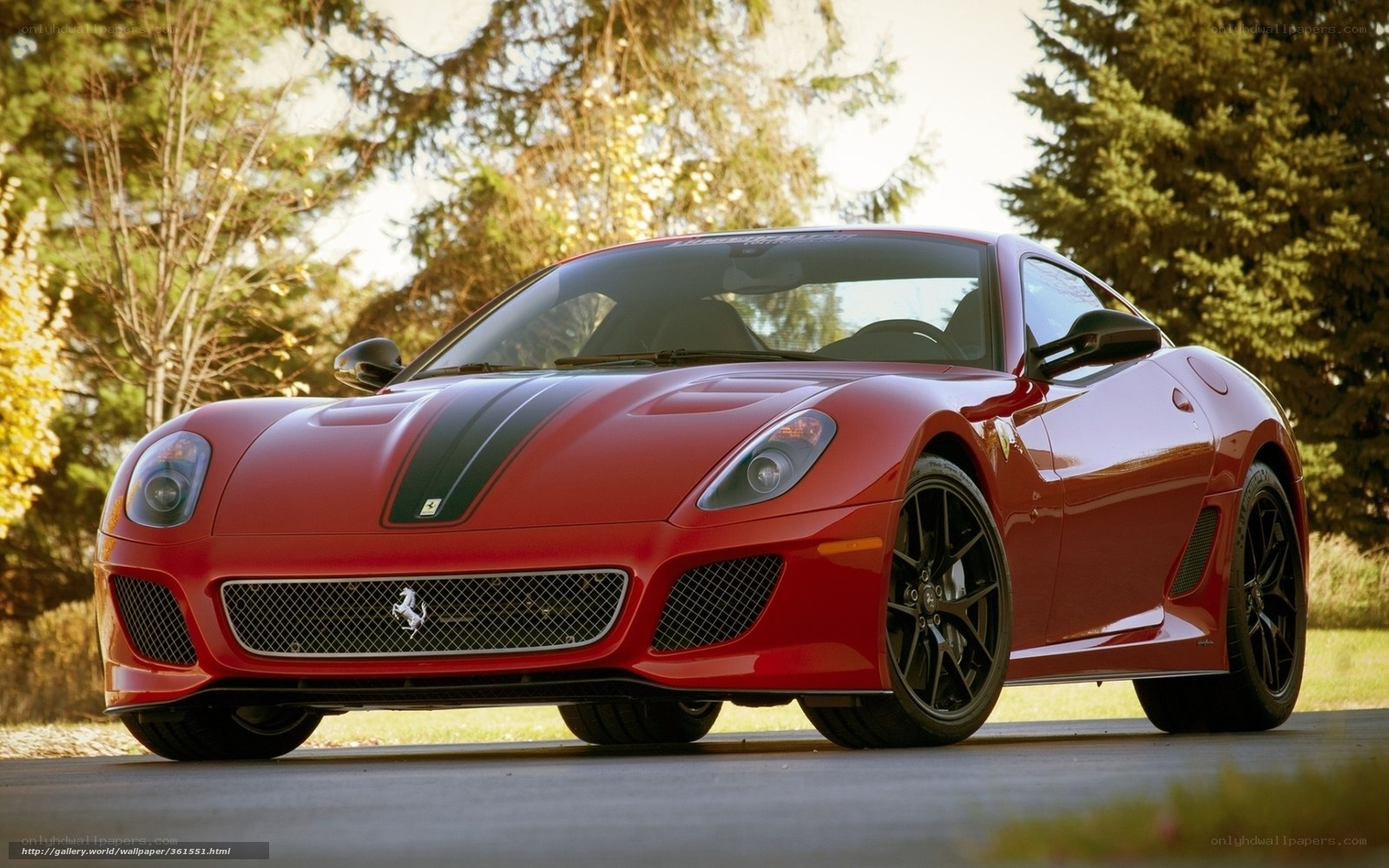Red Ferrari sports car