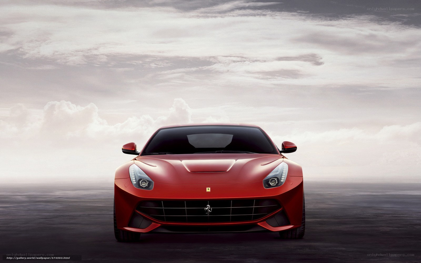 Red Ferrari sports car