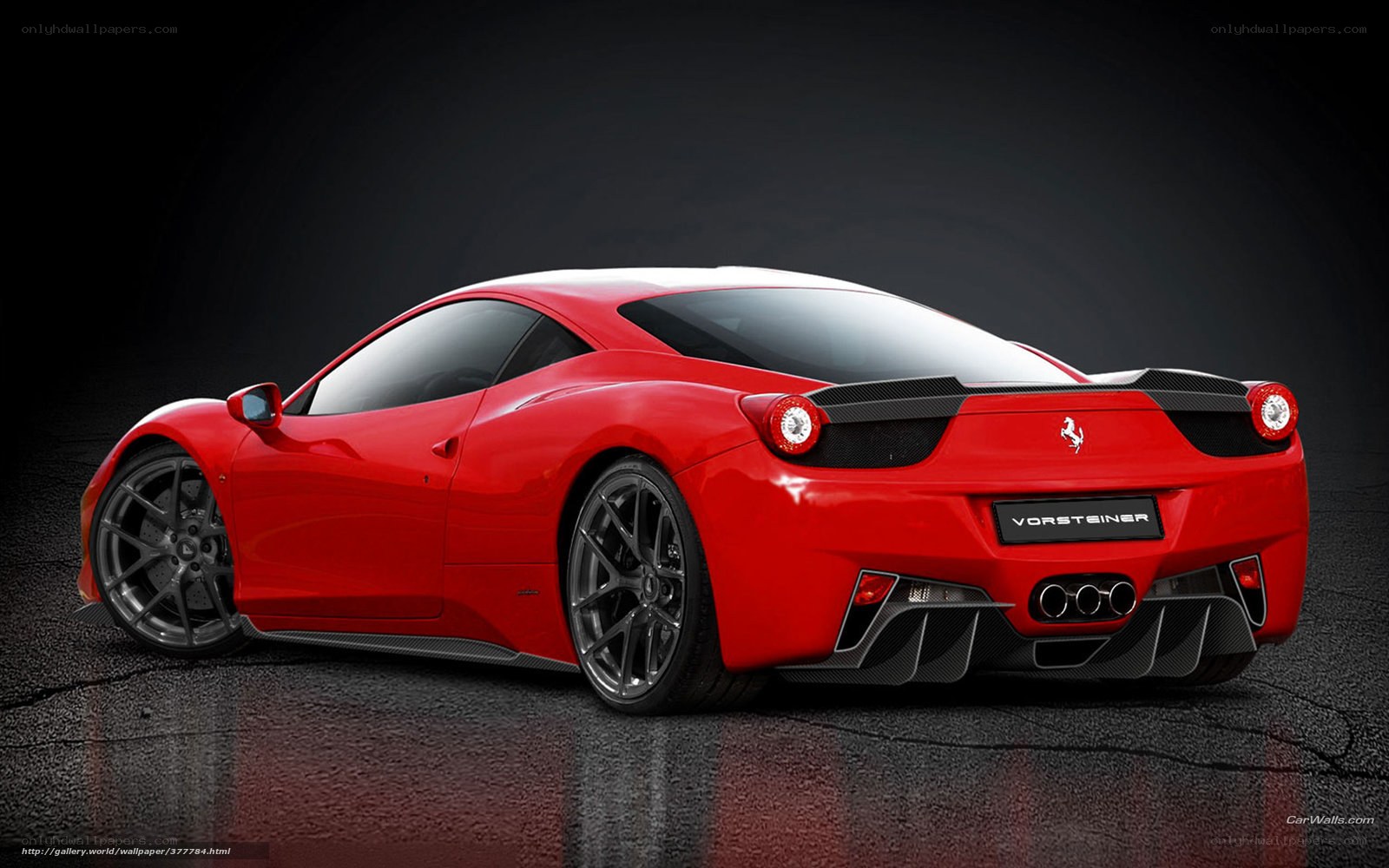Red Ferrari sports car