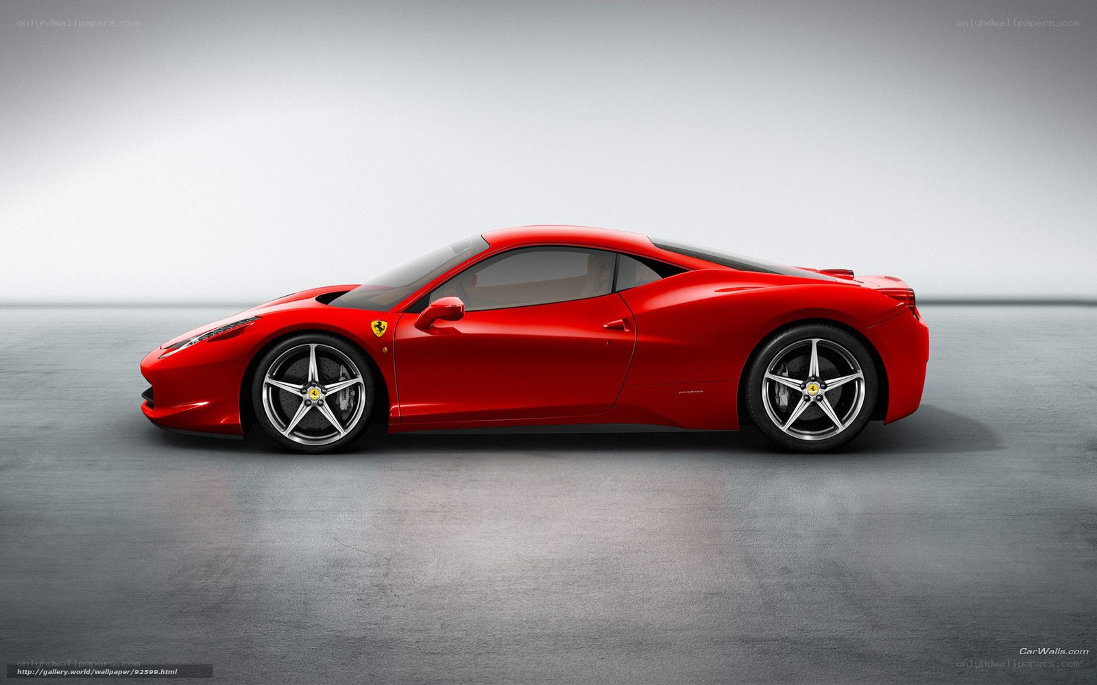 Red Ferrari sports car