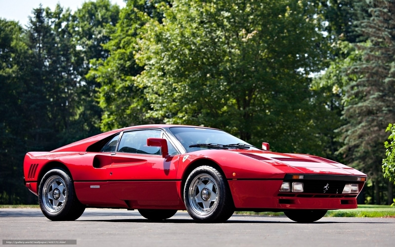 Red Ferrari sports car