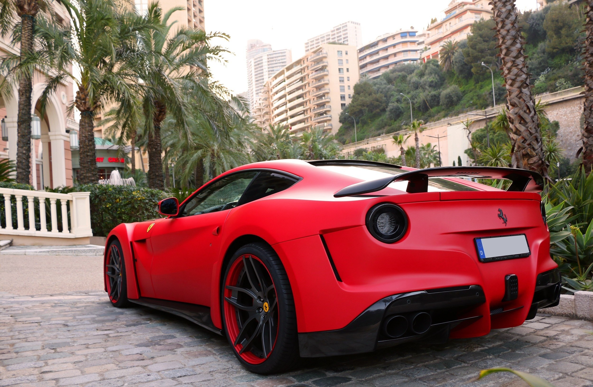 Red Ferrari sports car
