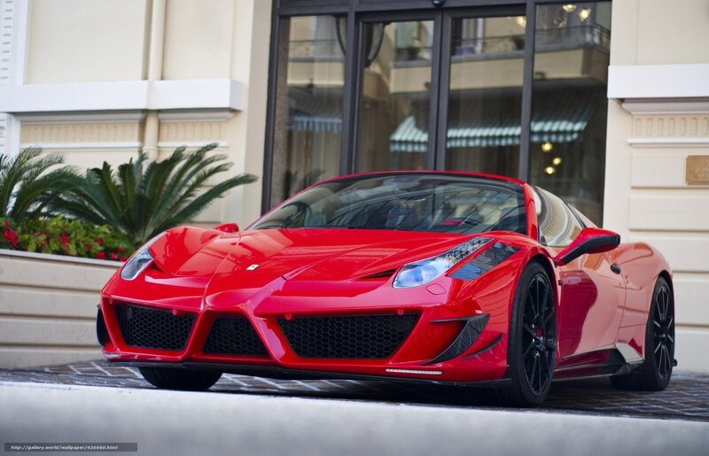 Red Ferrari sports car