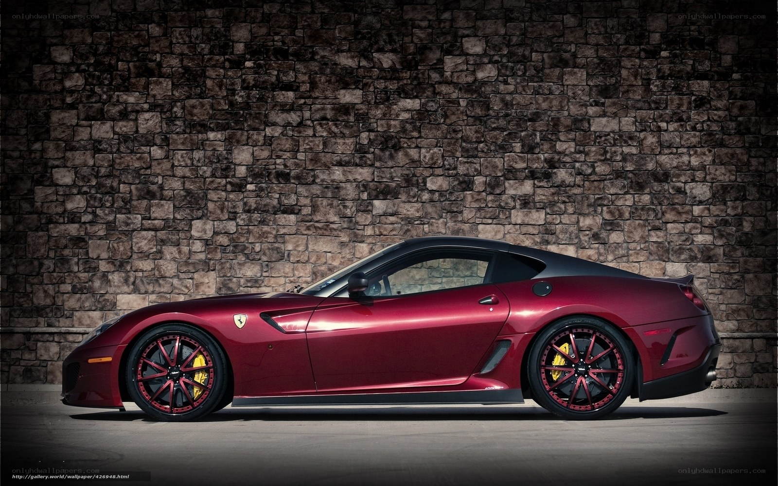 Red Ferrari sports car