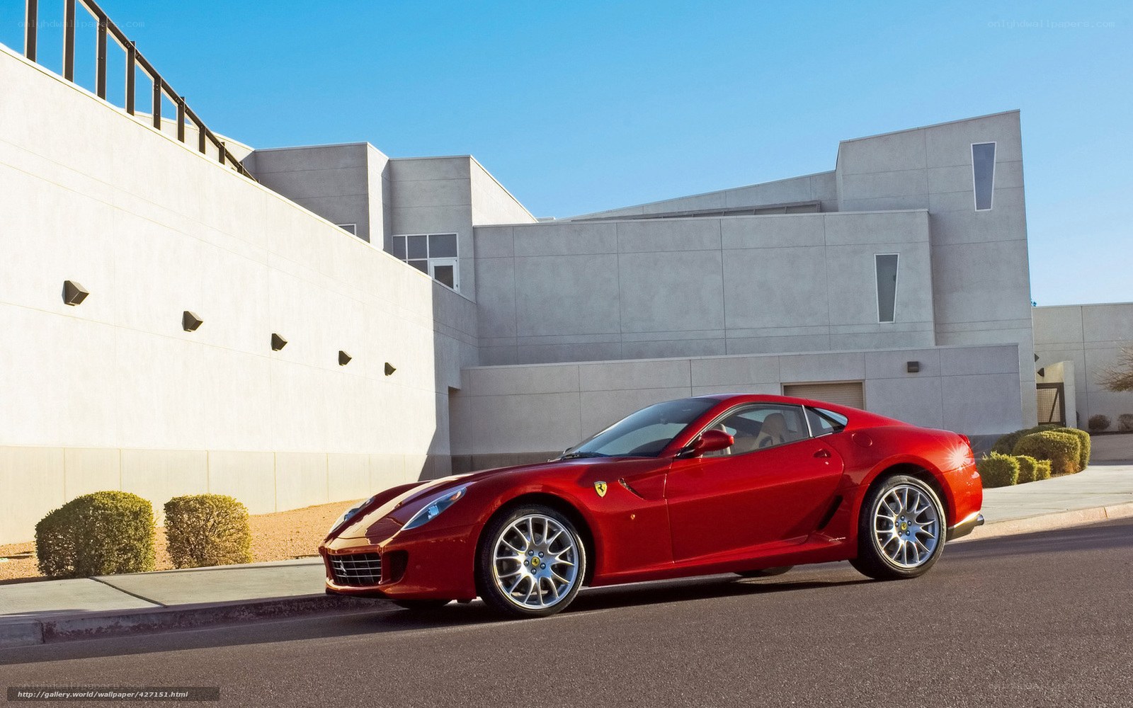 Red Ferrari sports car
