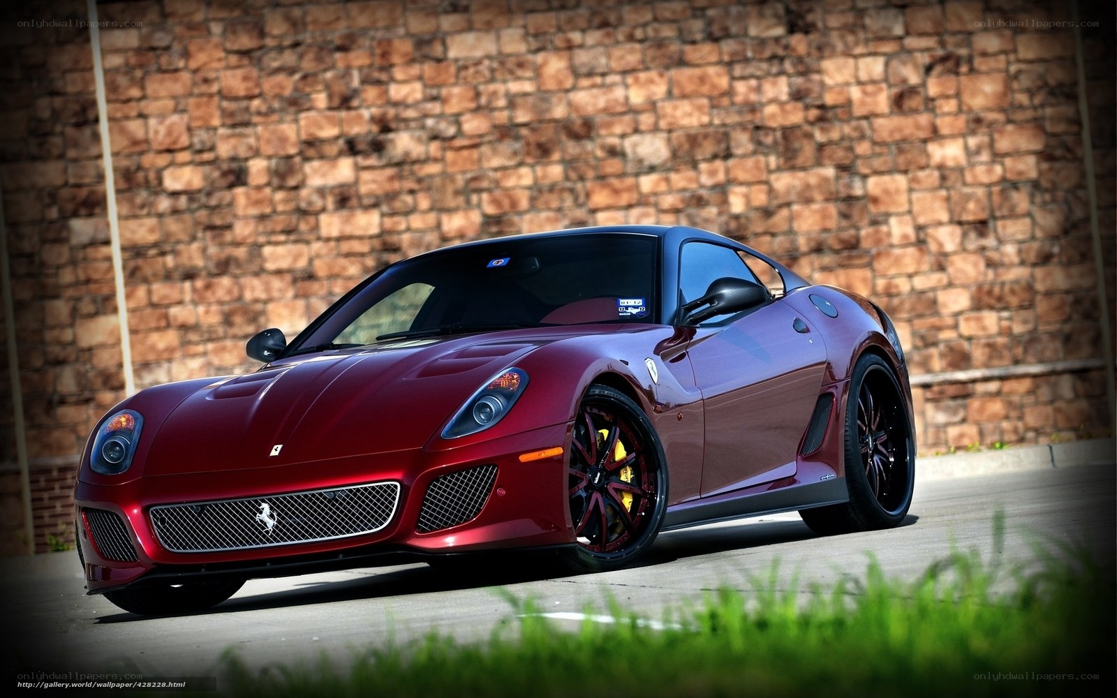 Red Ferrari sports car