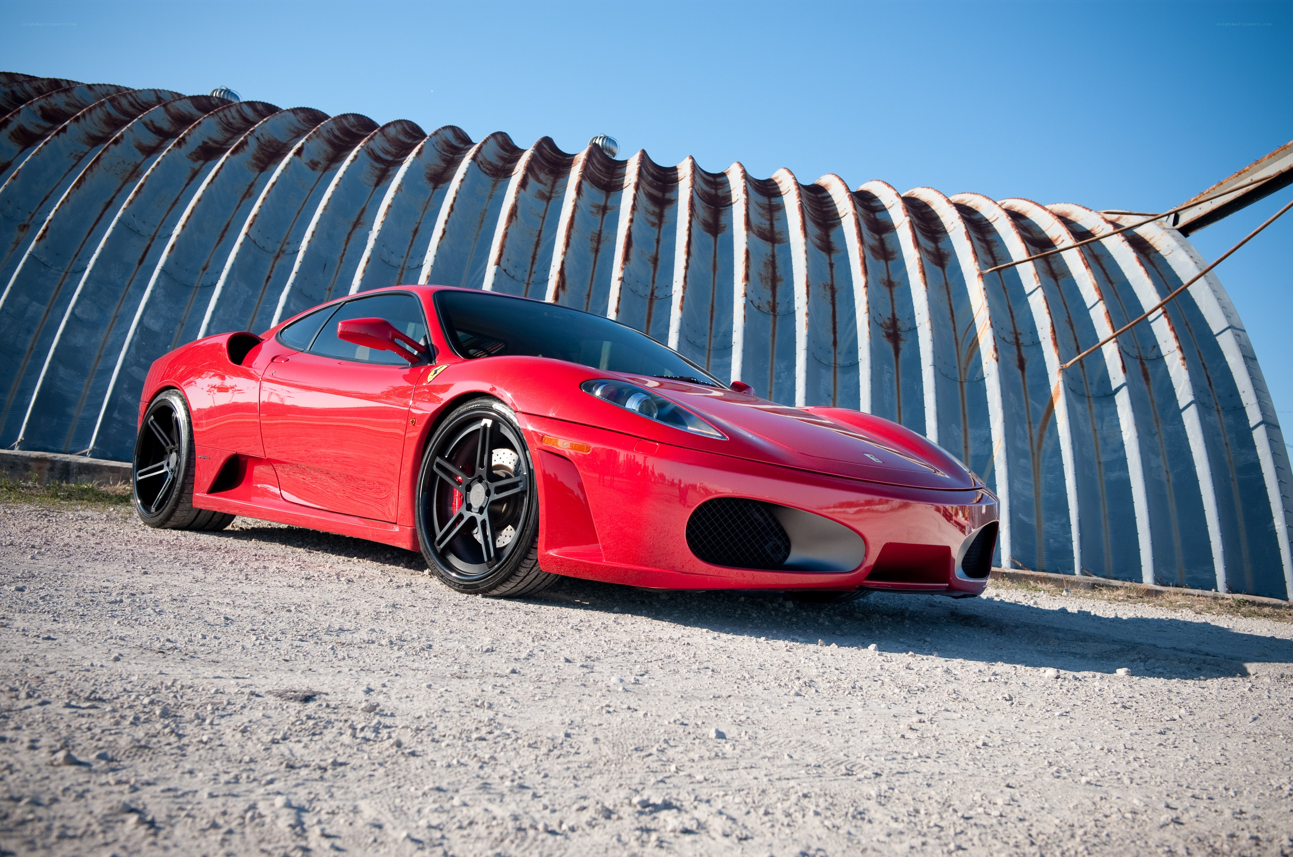Red Ferrari sports car