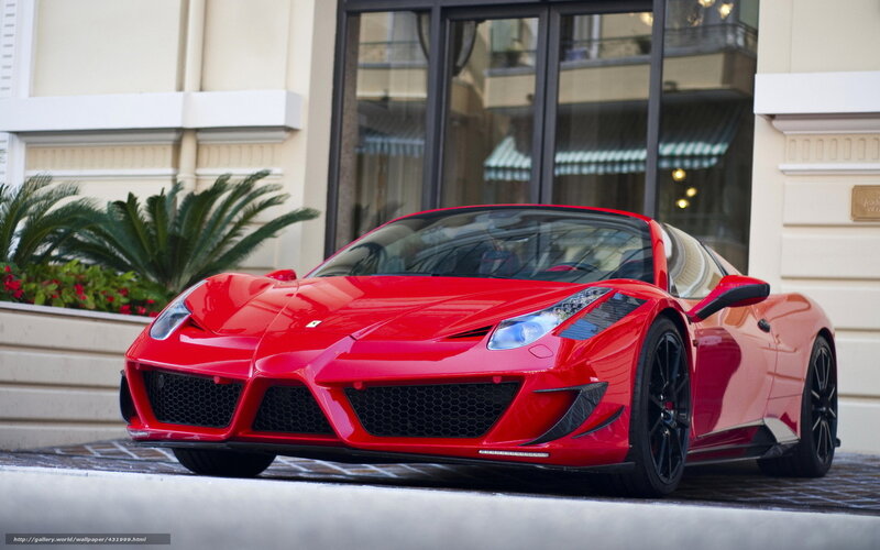 Red Ferrari sports car