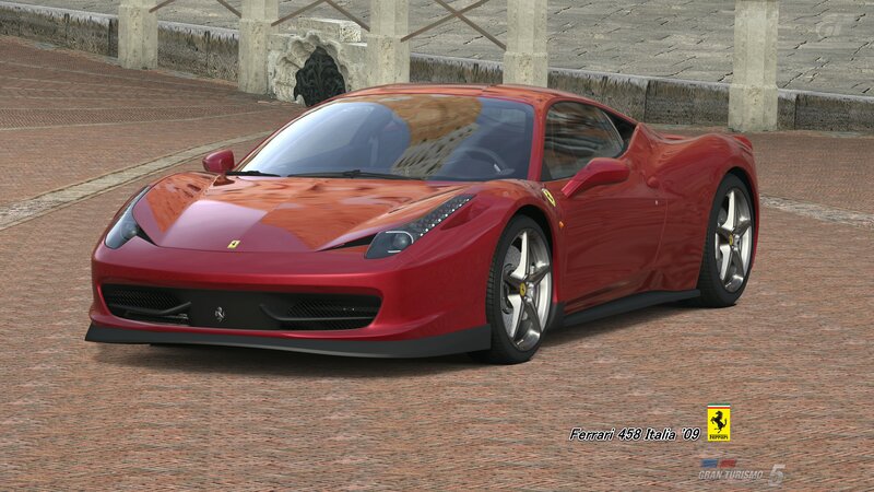 Red Ferrari Sports Car — Calm, 3d Render