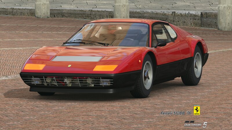 Red Ferrari Sports Car — Calm, Afternoon, 3d Render, Brick Pavement