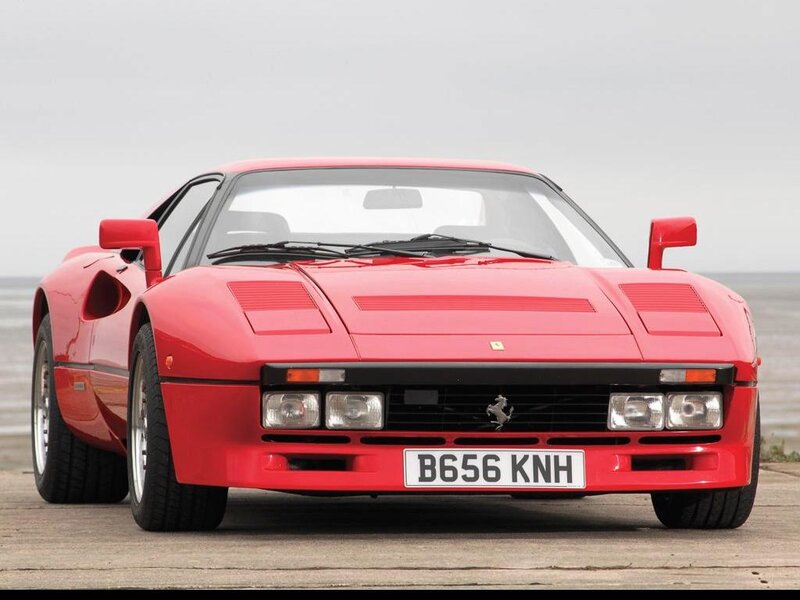 Red Ferrari Sports Car — Calm, Photograph, License Plate