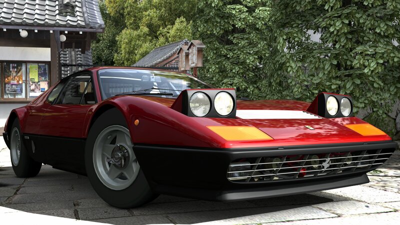 Red Ferrari Sports Car — Calm
