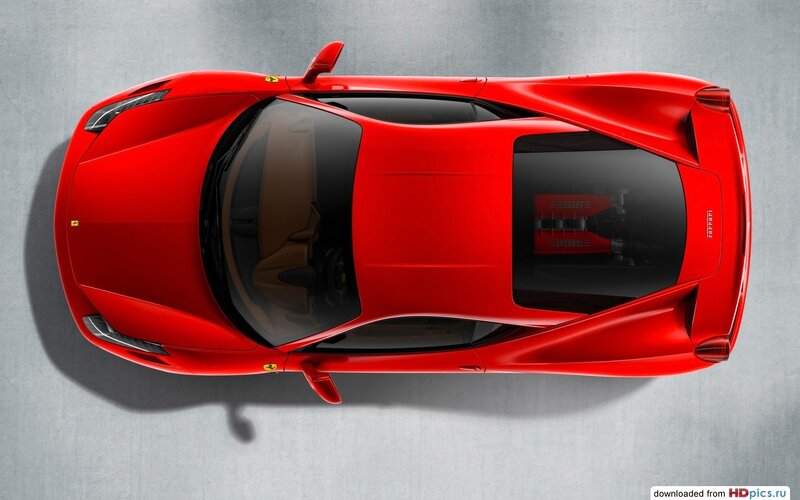 Red Ferrari Sports Car — Dramatic, Photograph, Engine