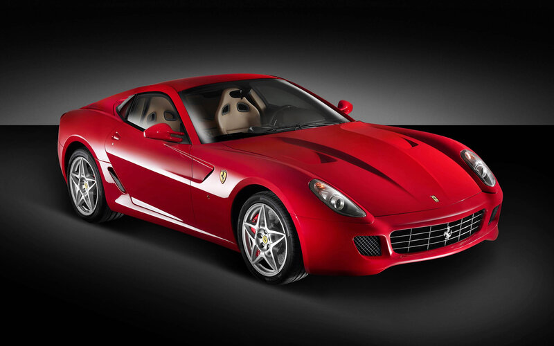 Red Ferrari Sports Car — Dramatic, Photograph, Interior