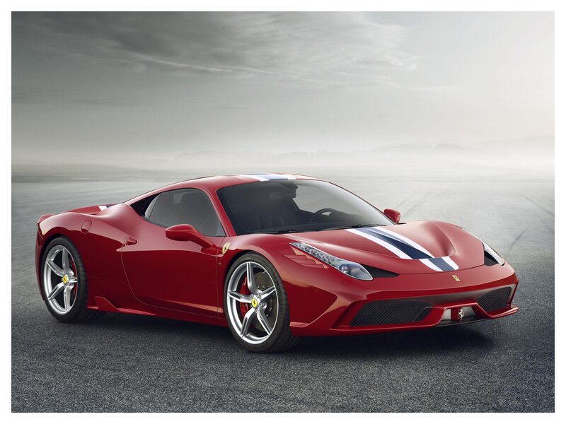 Red Ferrari Sports Car — Dramatic, Photograph, Race Track