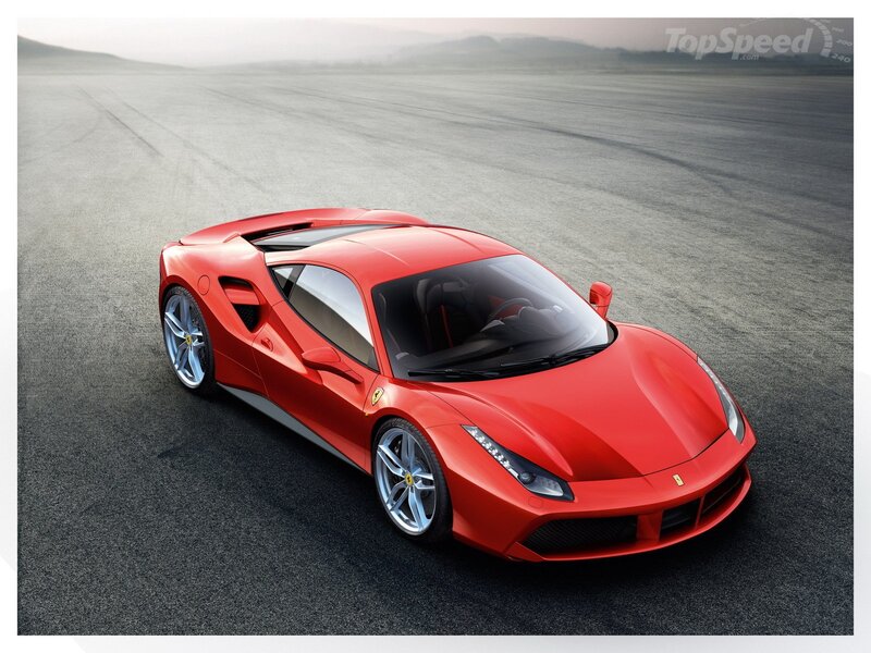 Red Ferrari Sports Car — Dramatic, Photograph, Race Track, Wheels