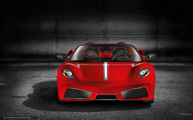 Red Ferrari Sports Car — Dramatic, Photograph, Stripes
