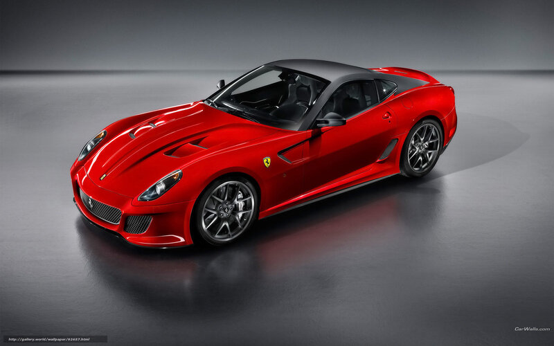 Red Ferrari Sports Car — Dramatic, Photograph, Studio, Floor