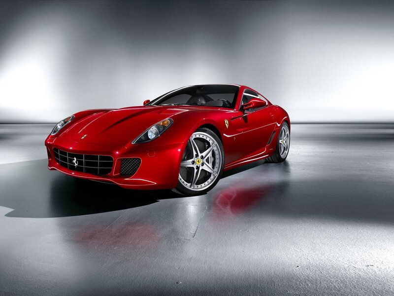 Red Ferrari Sports Car — Dramatic, Photograph, Studio