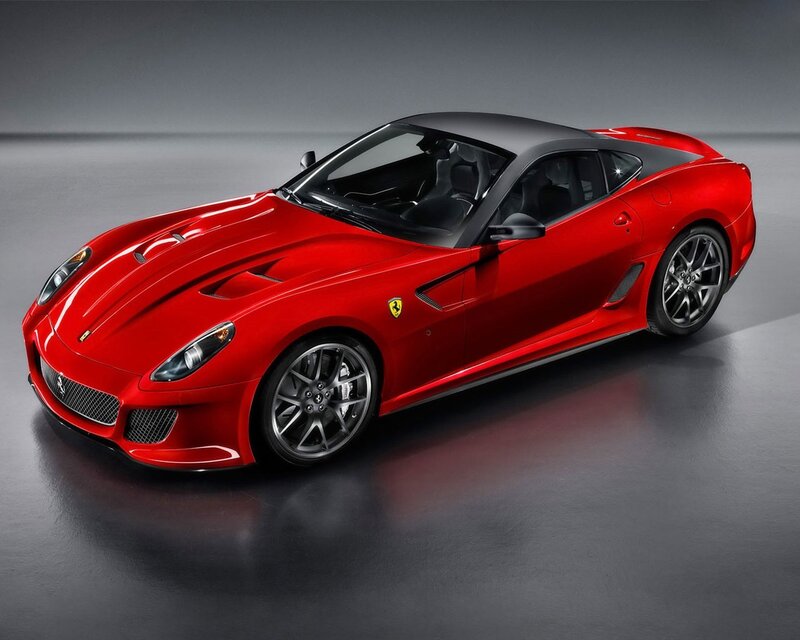 Red Ferrari Sports Car — Dramatic, Photograph, Wheels, Windows, Black, Gray