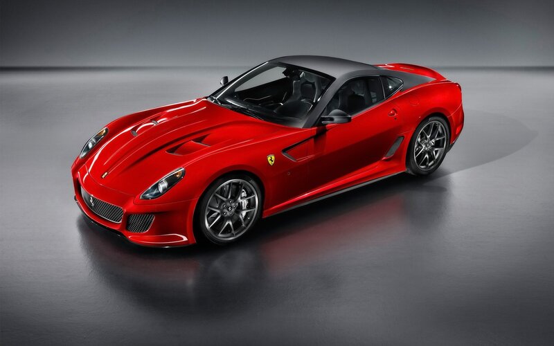 Red Ferrari Sports Car — Dramatic, Photograph, Wheels, Windows