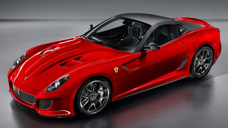 Red Ferrari Sports Car — Dramatic, Photograph, Windshield, Wheels