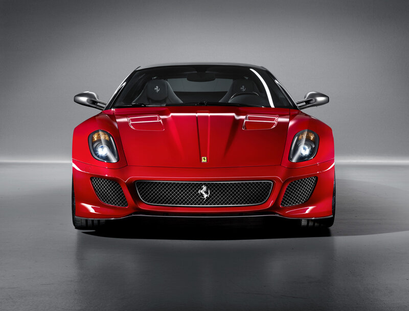 Red Ferrari Sports Car — Dramatic