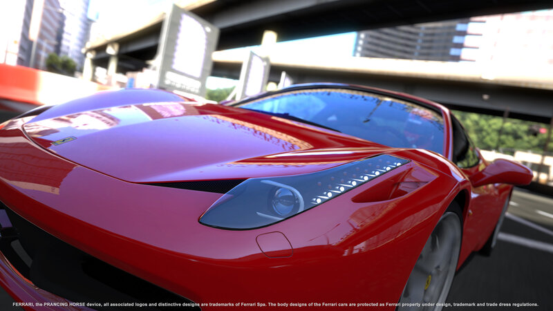Red Ferrari Sports Car — Dynamic, Afternoon, 3d Render, City Street
