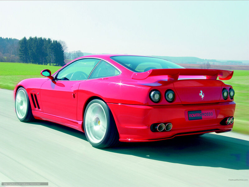 Red Ferrari Sports Car — Dynamic, Afternoon, Photograph, Field