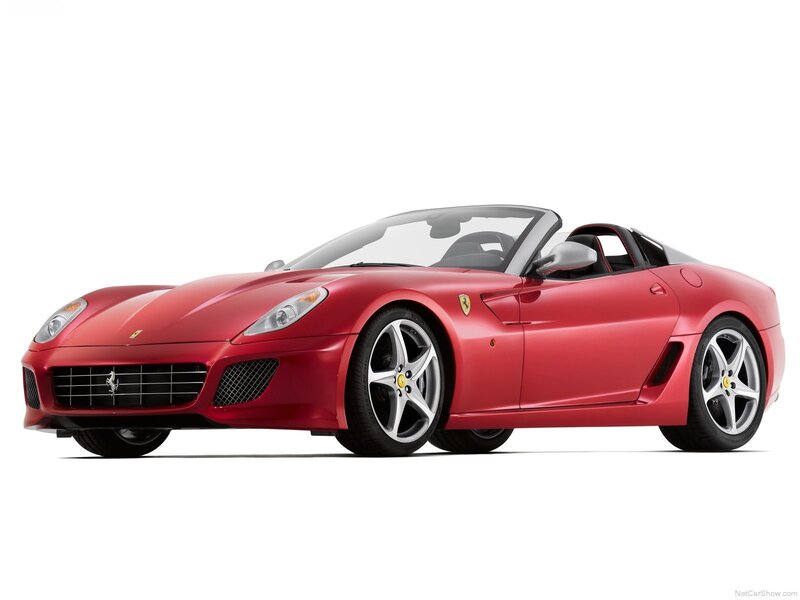 Red Ferrari Sports Car — Dynamic, Photograph