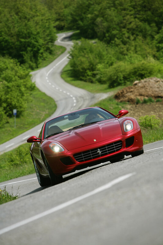 Red Ferrari Sports Car — Dynamic, Spring, Photograph