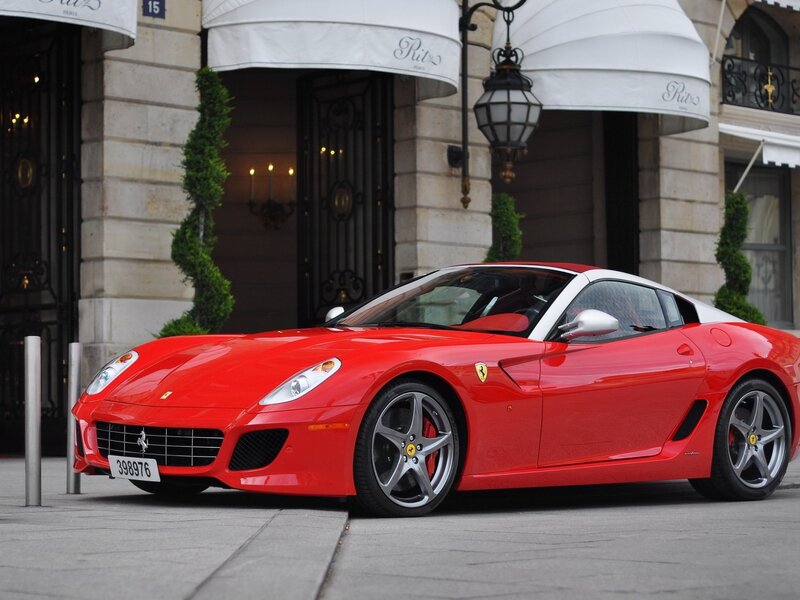 Red Ferrari Sports Car — Elegant