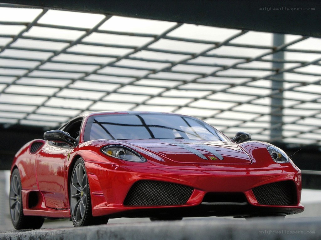 Red Ferrari sports car model